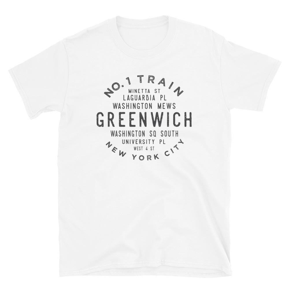 Greenwich Village Manhattan Unisex Grid Tee - Vivant Garde