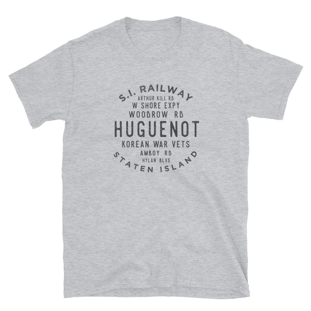 Huguenot Staten Island Unisex Grid Tee - Vivant Garde