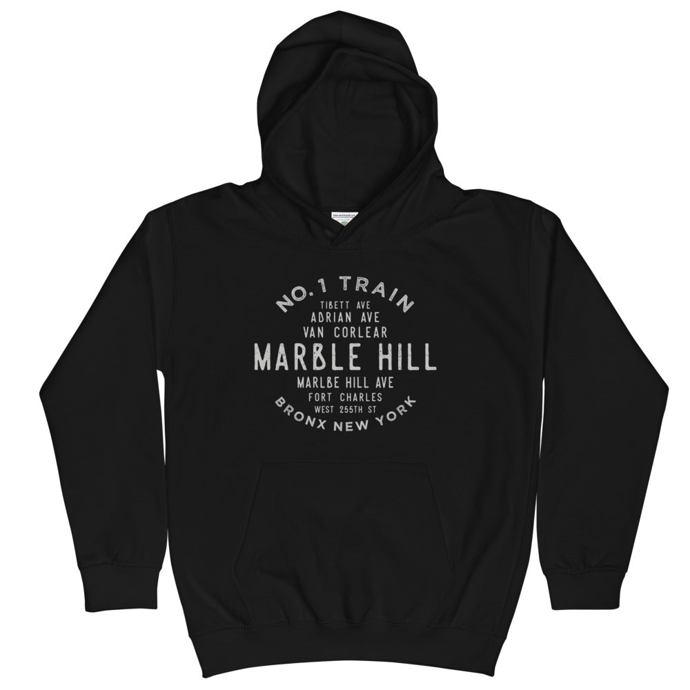 Marble Hill Bronx NYC Kids Hoodie