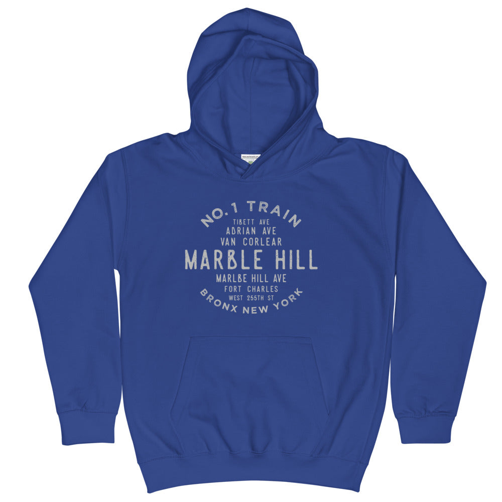 Marble Hill Bronx NYC Kids Hoodie