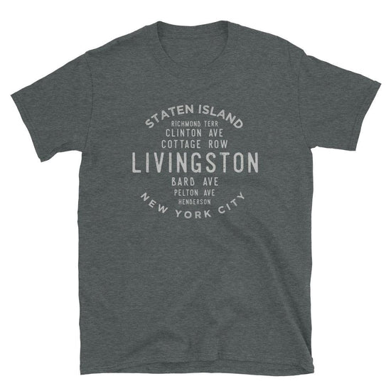 Livingston Staten Island Unisex Grid Tee - Vivant Garde