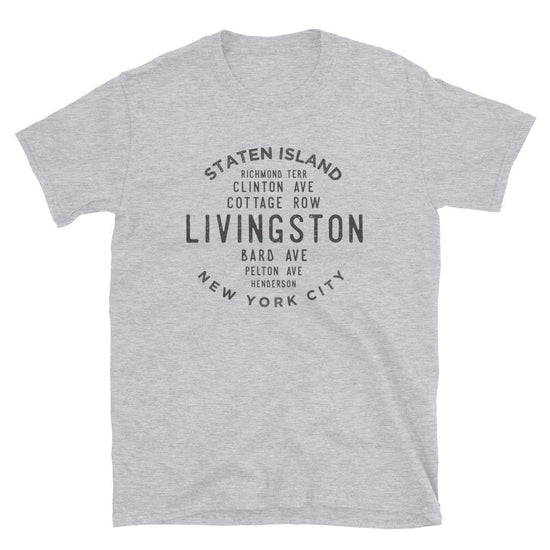 Livingston Staten Island Unisex Grid Tee - Vivant Garde