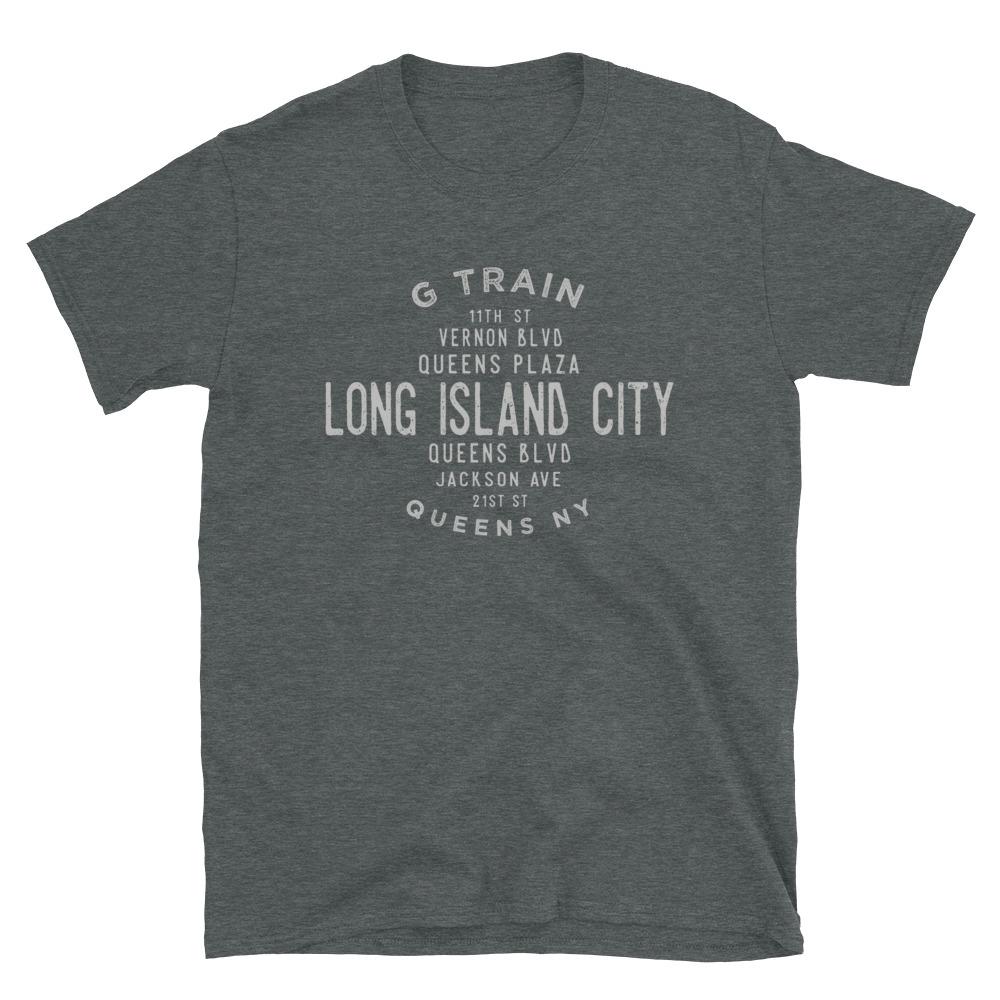 Long Island City Queens Unisex Grid Tee - Vivant Garde