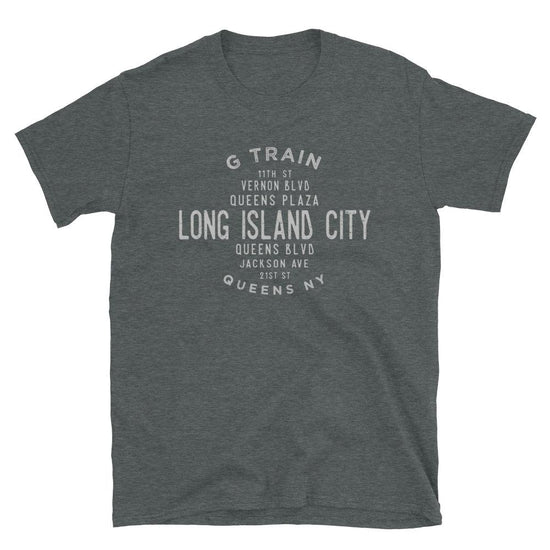 Long Island City Queens Unisex Grid Tee - Vivant Garde