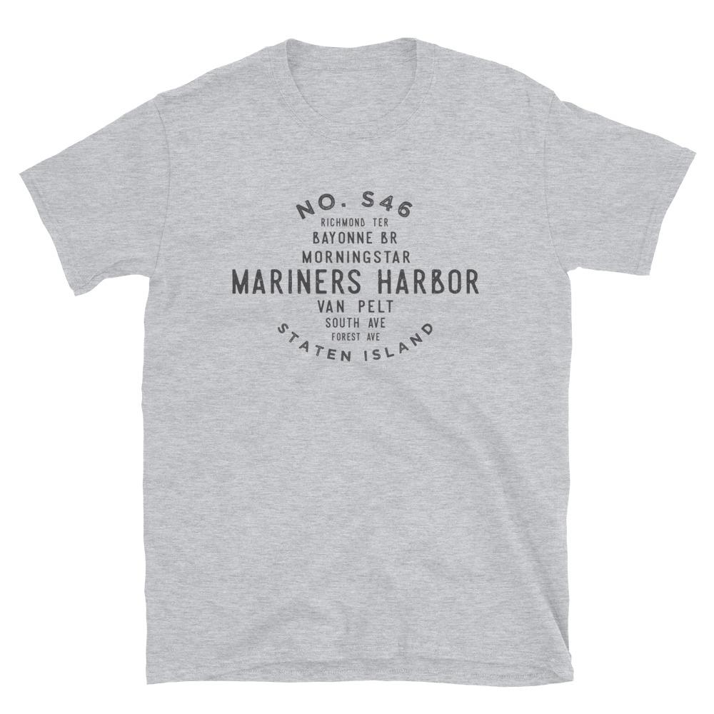 Mariners Harbor Staten Island Unisex Grid Tee - Vivant Garde