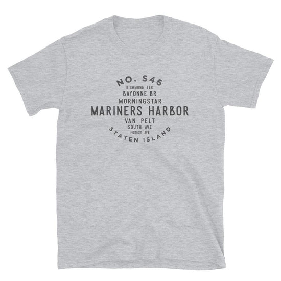 Mariners Harbor Staten Island Unisex Grid Tee - Vivant Garde