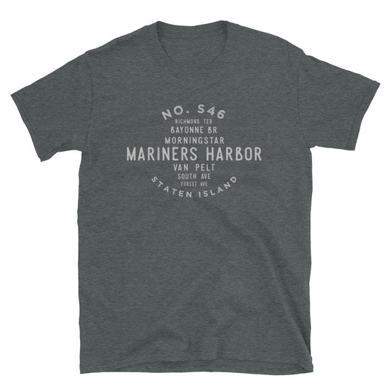 Mariners Harbor Staten Island Unisex Grid Tee - Vivant Garde