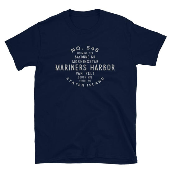 Mariners Harbor Staten Island Unisex Grid Tee - Vivant Garde