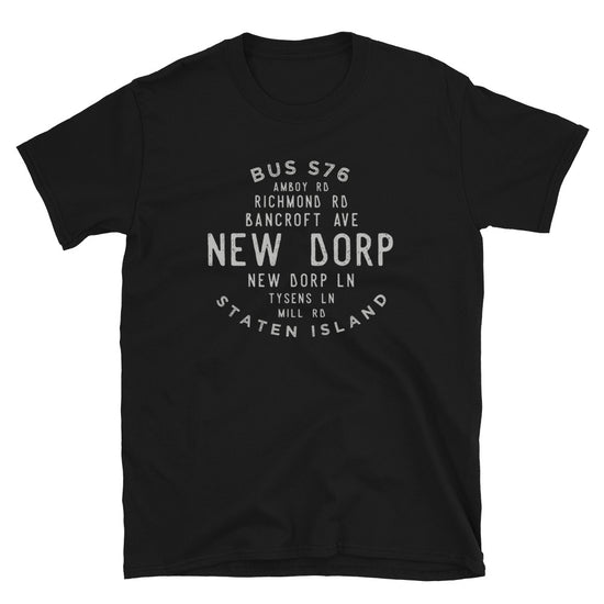 New Dorp Staten Island NYC Adult Mens Grid Tee