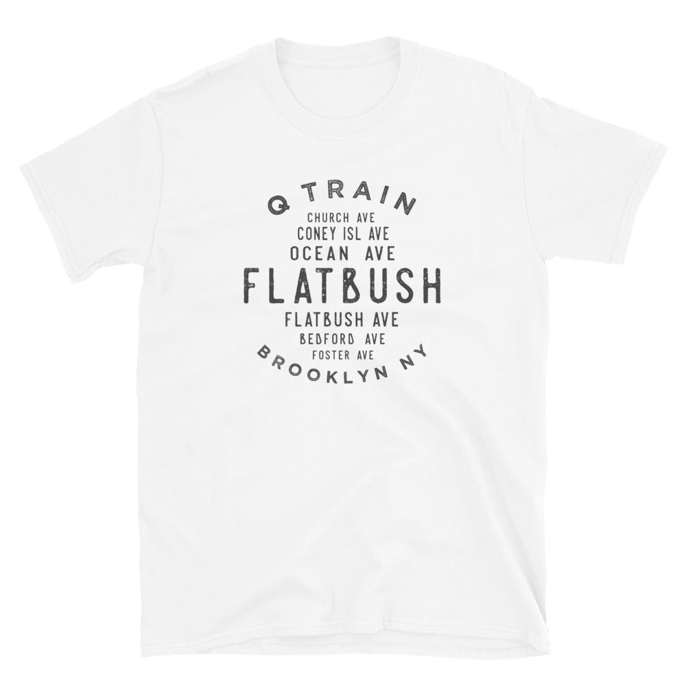 Flatbush Brooklyn NYC Adult Mens Grid Tee