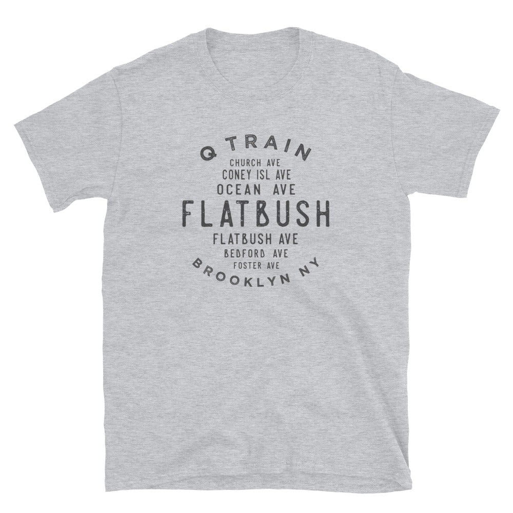 Flatbush Brooklyn NYC Adult Mens Grid Tee