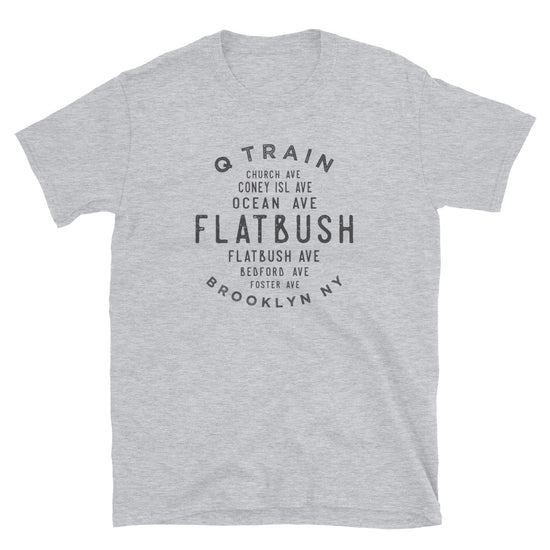 Flatbush Brooklyn NYC Adult Mens Grid Tee