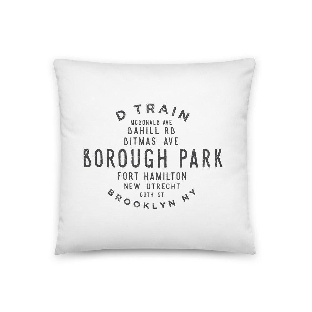 Borough Park Brooklyn NYC Pillow