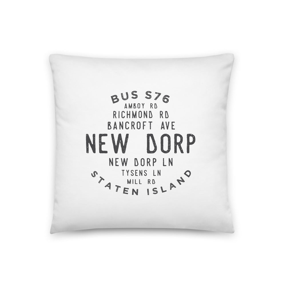 New Dorp Staten Island NYC Pillow