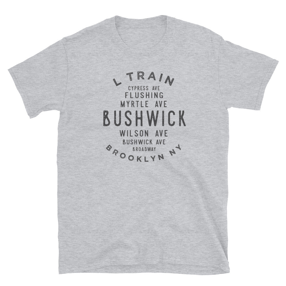 Bushwick Brooklyn NYC Adult Mens Grid Tee