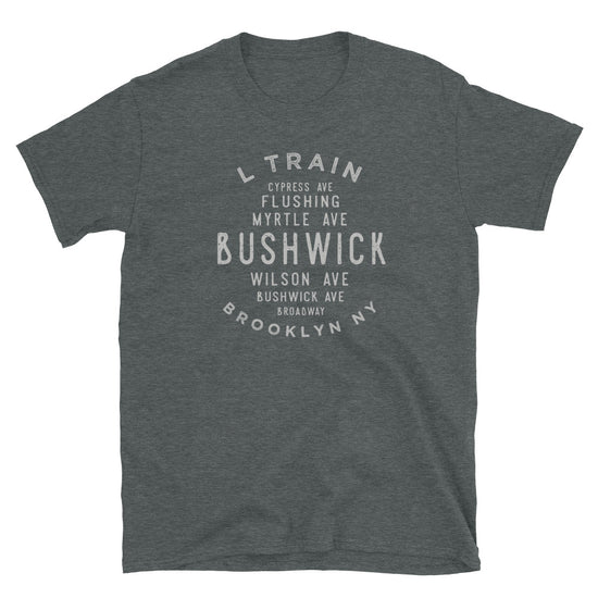Bushwick Brooklyn NYC Adult Mens Grid Tee