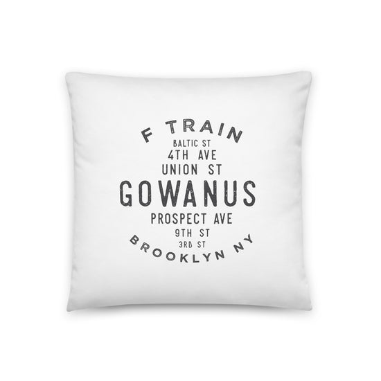 Gowanus Brooklyn NYC Pillow