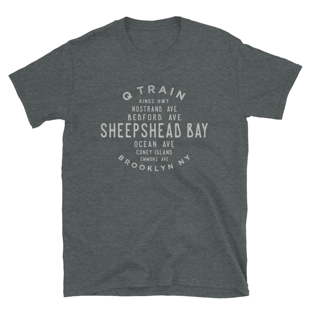 Sheepshead Bay Brooklyn NYC Adult Mens Grid Tee