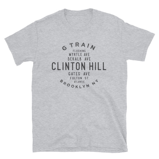 Clinton Hill Brooklyn NYC Adult Mens Grid Tee