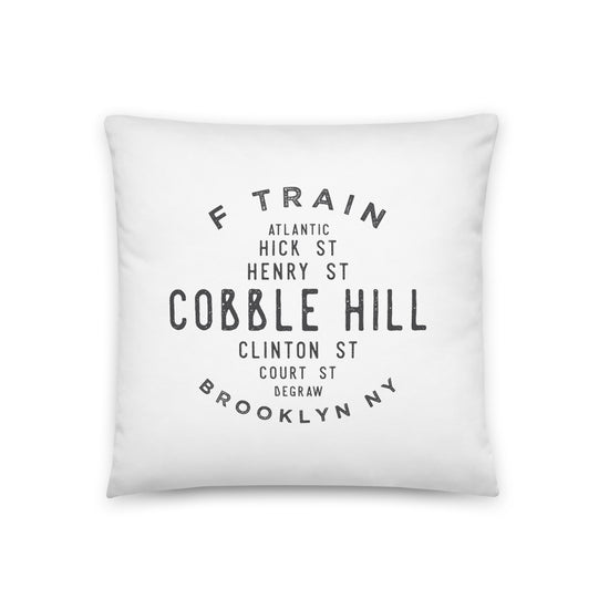 Cobble Hill Brooklyn NYC Pillow