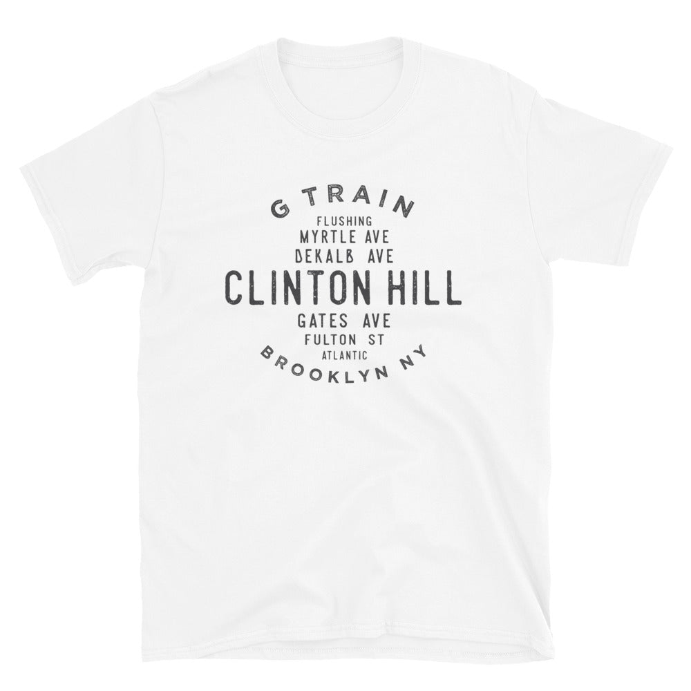 Clinton Hill Brooklyn NYC Adult Mens Grid Tee