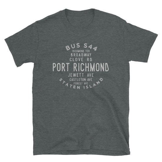 Port Richmond Staten Island Unisex Grid Tee - Vivant Garde