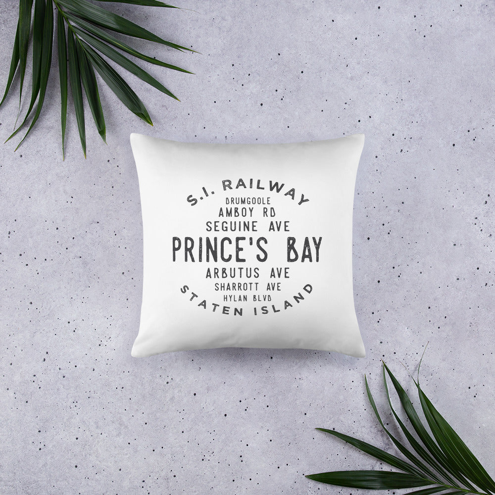 Prince's Bay Staten Island NYC Pillow