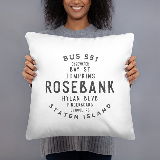 Rosebank Staten Island NYC Pillow