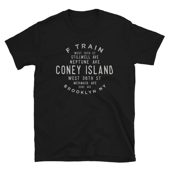 Coney Island Brooklyn NYC Adult Mens Grid Tee