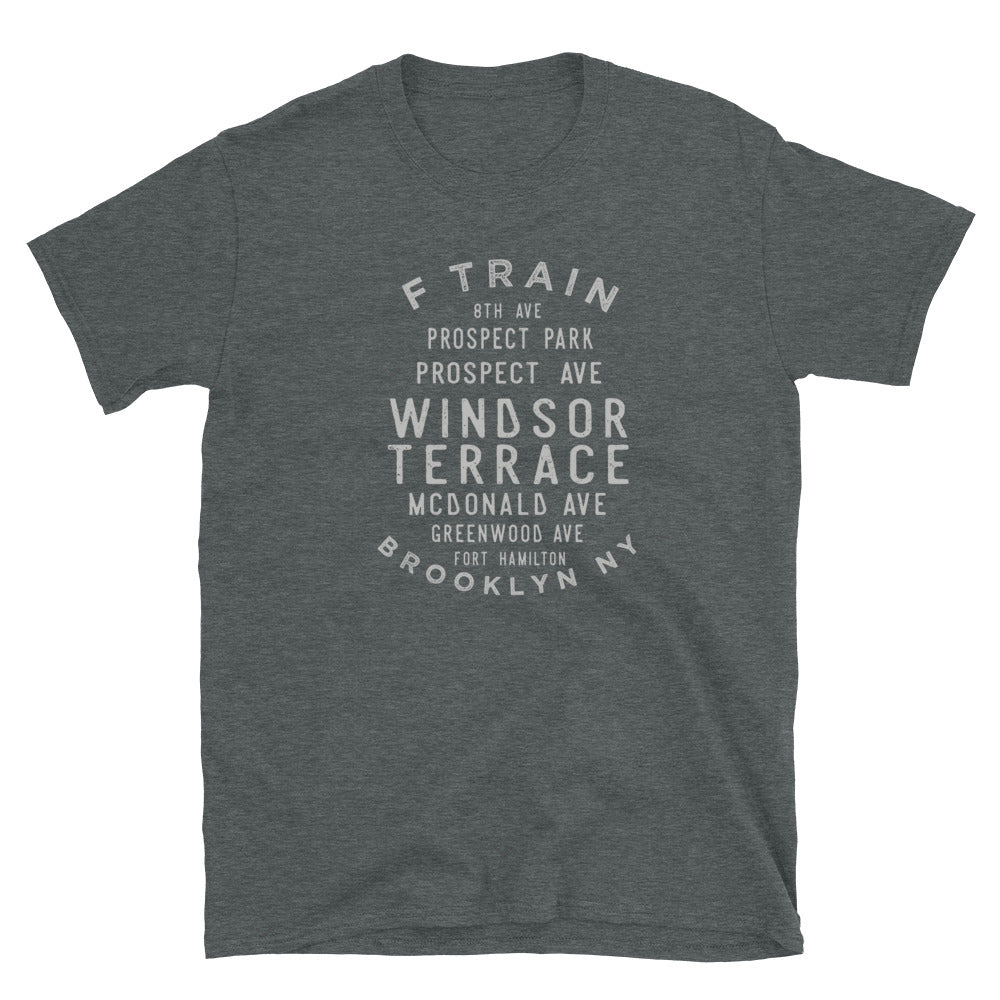 Windsor Terrace Brooklyn NYC Adult Mens Grid Tee