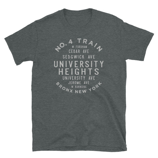 University Heights Bronx NYC Adult Mens Grid Tee