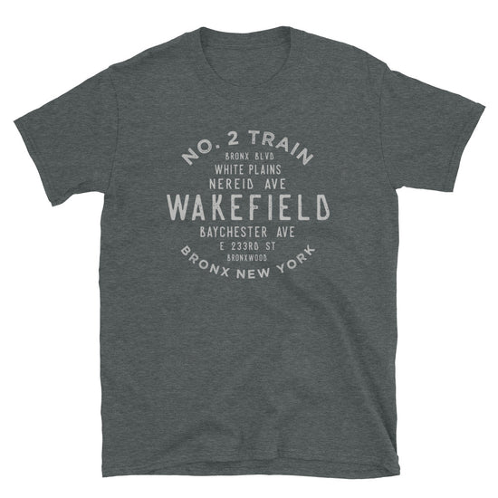 Wakefield Bronx NYC Adult Mens Grid Tee