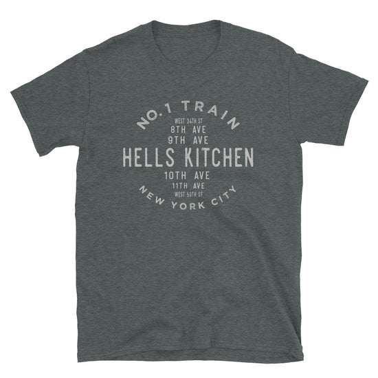 Hells Kitchen Manhattan NYC Adult Mens Grid Tee