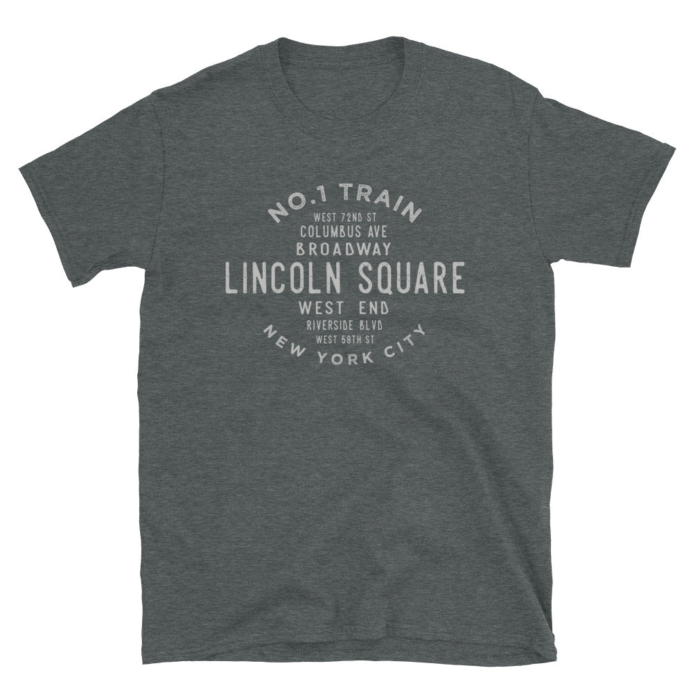 Lincoln Square Manhattan Adult Mens Grid Tee