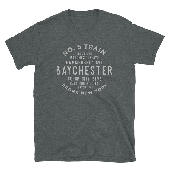 Baychester Bronx Adult Mens Grid Tee