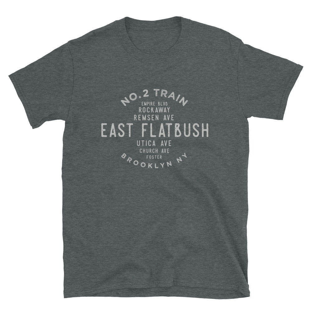 East Flatbush Brooklyn NYC Adult Mens Grid Tee