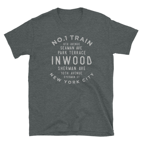 Inwood Manhattan NYC Adult Mens Grid Tee