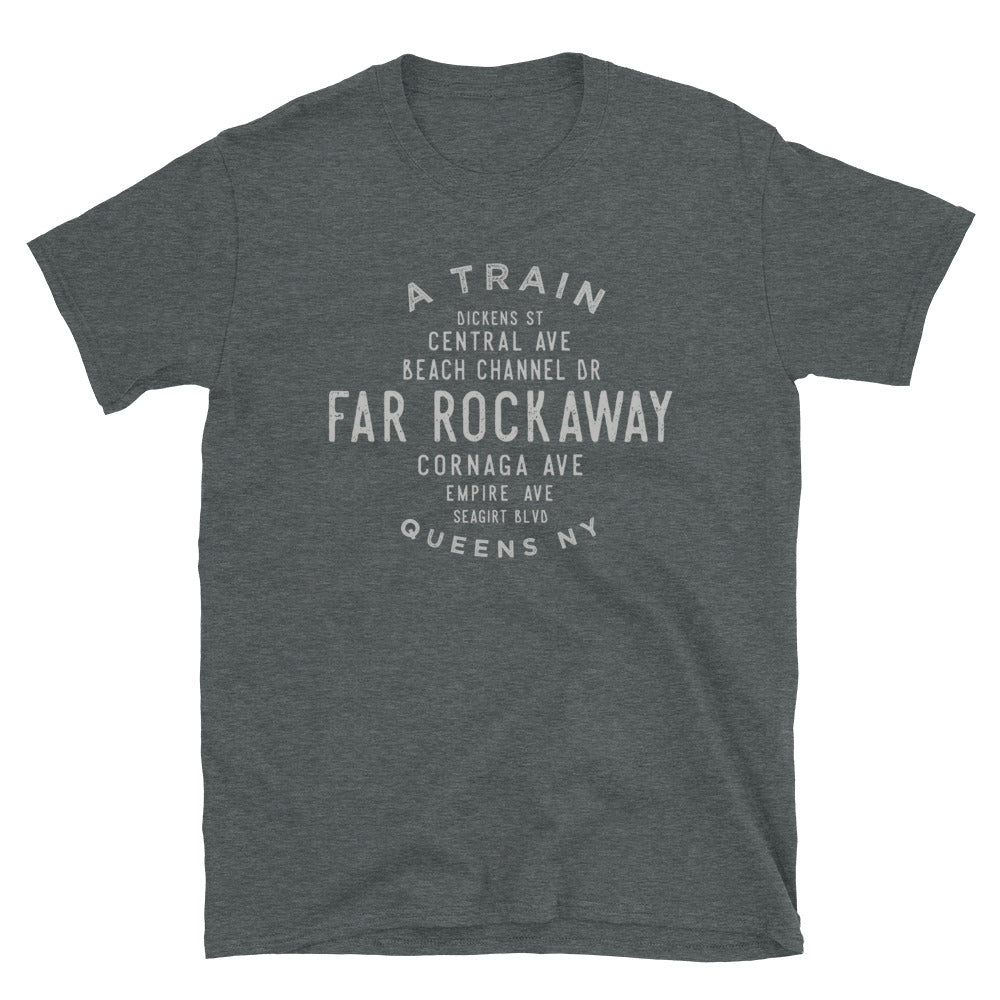 Far Rockaway Queens NYC Adult Mens Grid Tee