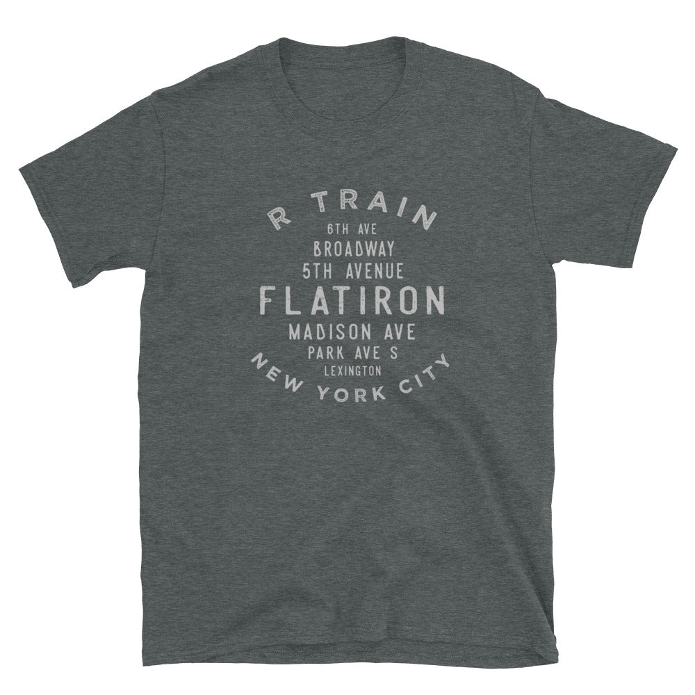 Flatiron Manhattan NYC Adult Mens Grid Tee
