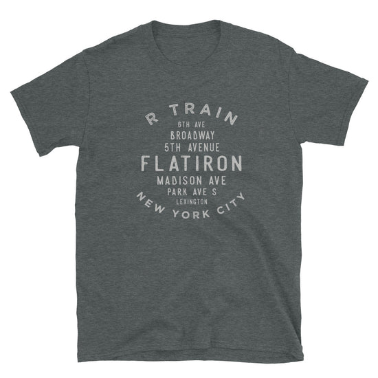 Flatiron Manhattan NYC Adult Mens Grid Tee