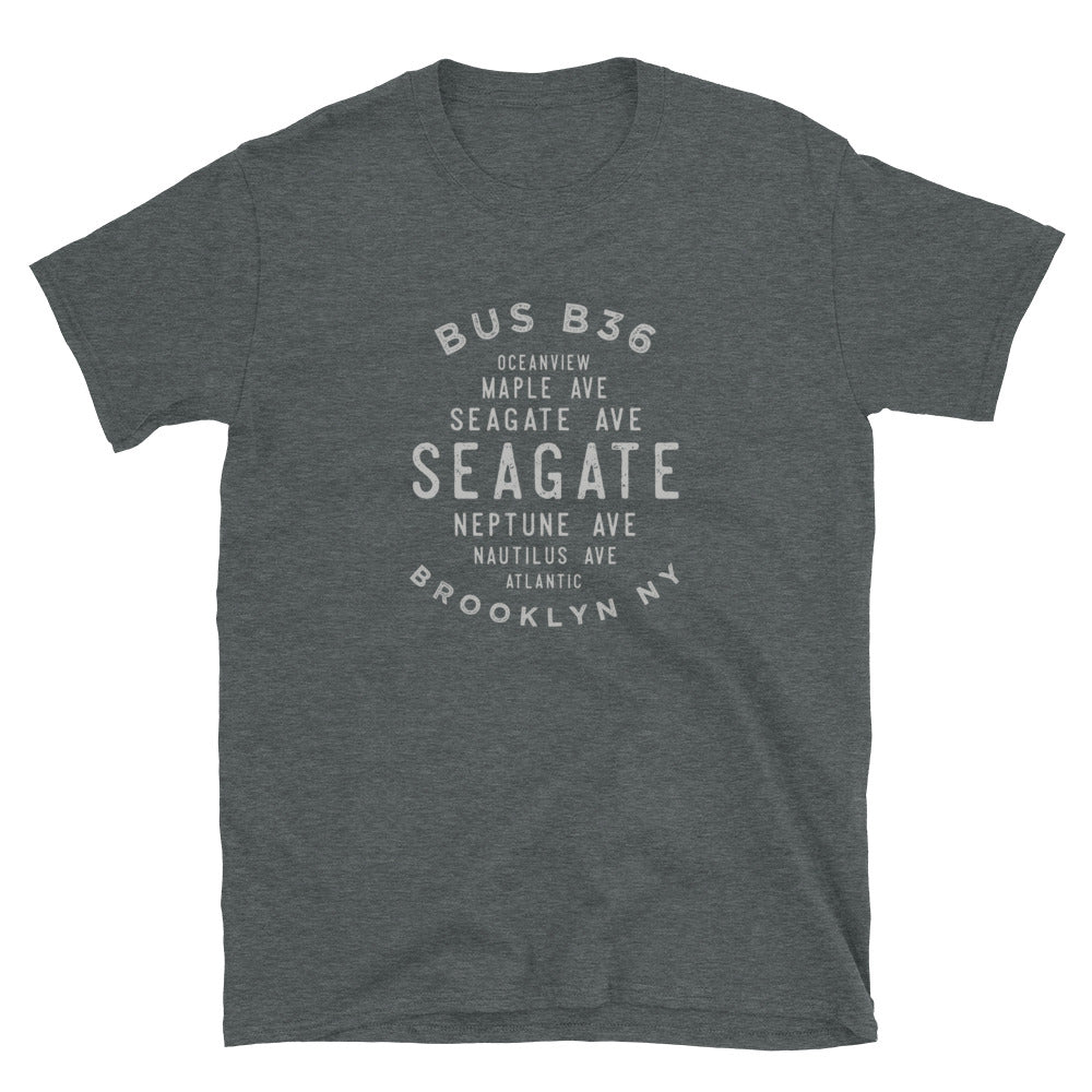 Seagate Brooklyn NYC Adult Mens Grid Tee