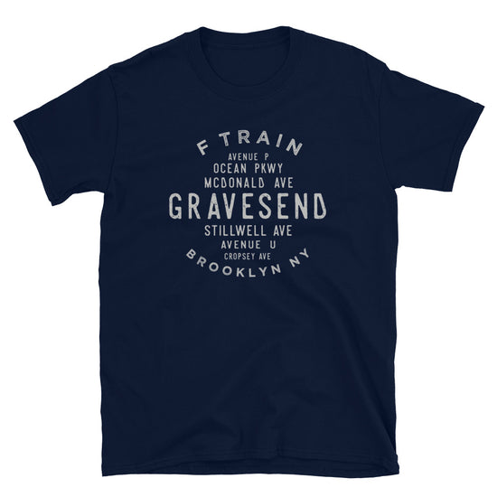 Gravesend Brooklyn NYC Adult Mens Grid Tee