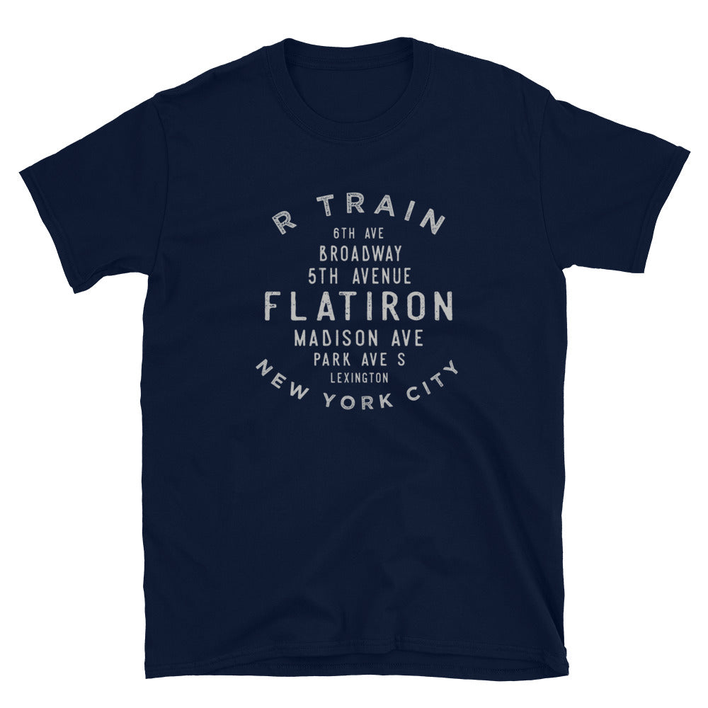 Flatiron Manhattan NYC Adult Mens Grid Tee