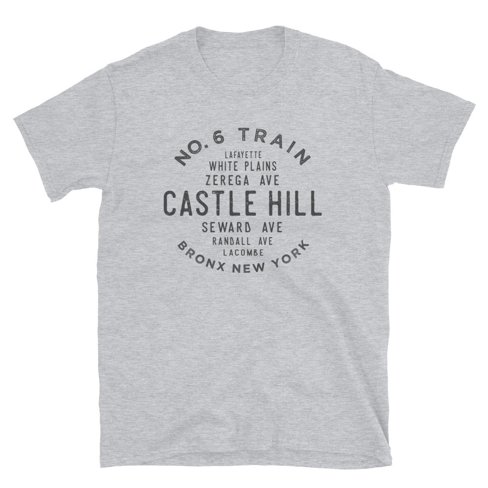 Castle Hill Bronx NYC Adult Mens Grid Tee