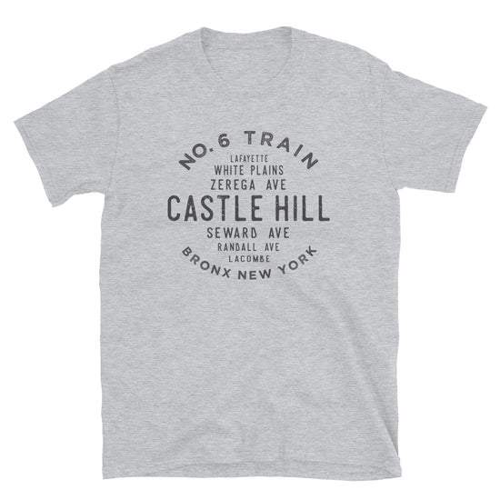 Castle Hill Bronx NYC Adult Mens Grid Tee