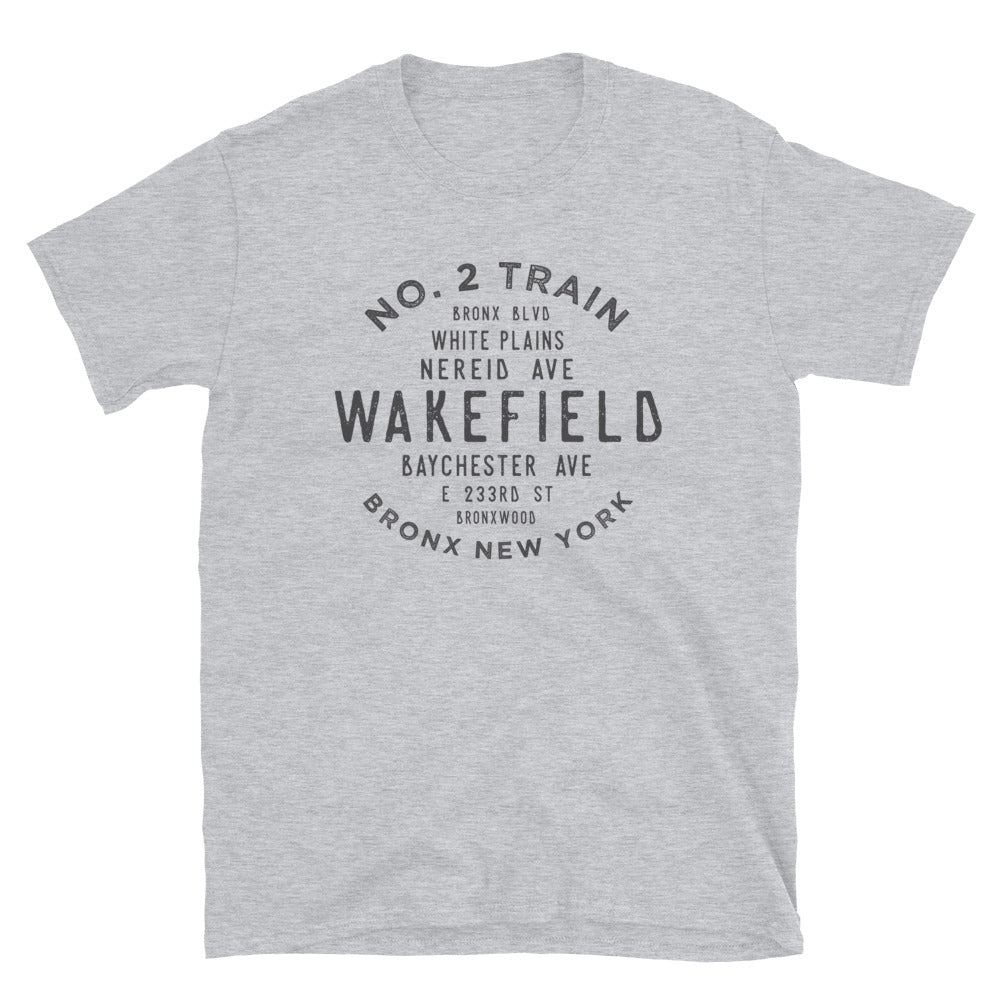 Wakefield Bronx NYC Adult Mens Grid Tee