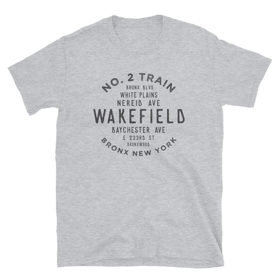 Wakefield Bronx NYC Adult Mens Grid Tee