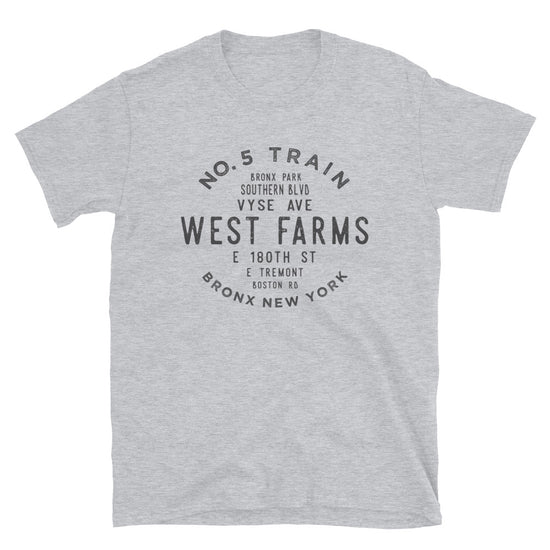 West Farms Bronx NYC Mens Grid Tee