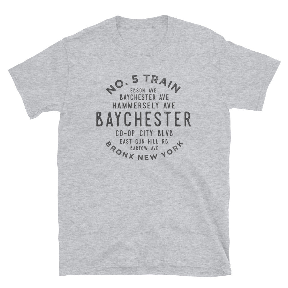 Baychester Bronx Adult Mens Grid Tee