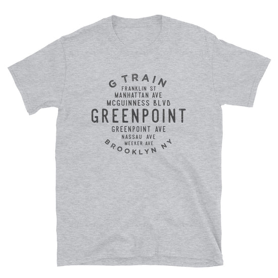 Greenpoint Brooklyn NYC Adult Mens Grid Tee
